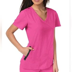 Koi lite Pink  Scrub top Size XL